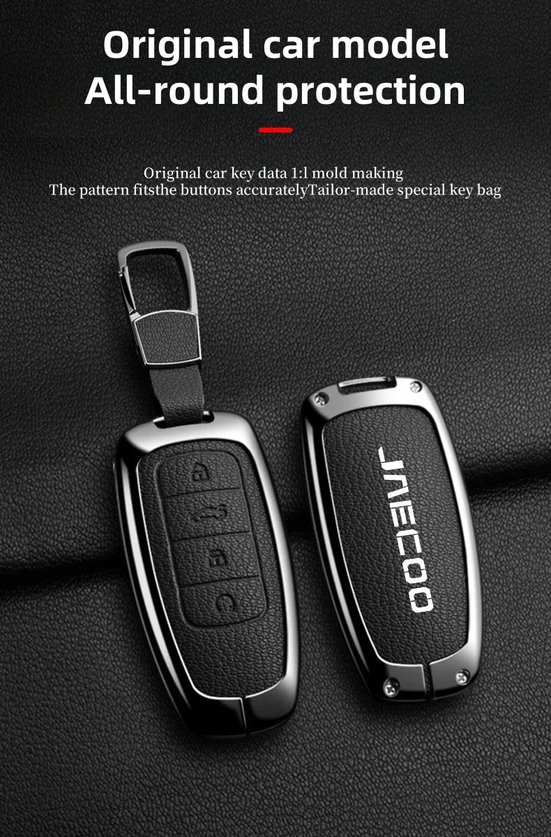 Galvanized Alloy Key Case for Omoda JAECOO J6, J7, J8, Phev 2023-2025