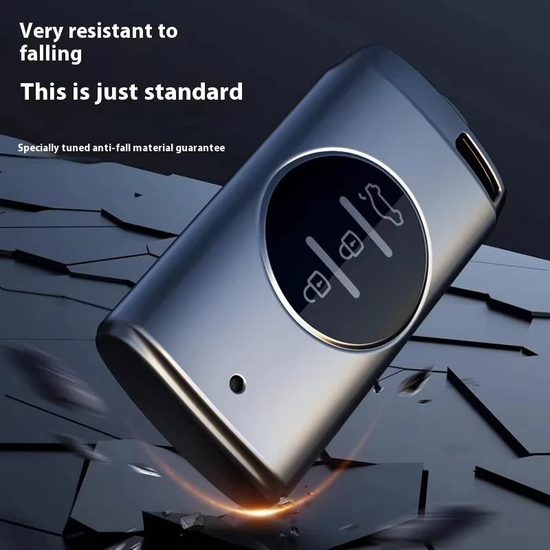 Titanium Gray Smart Key Case Cover – Chery Tiggo 4/5X/7 Pro/8, Exeed TXL/LX