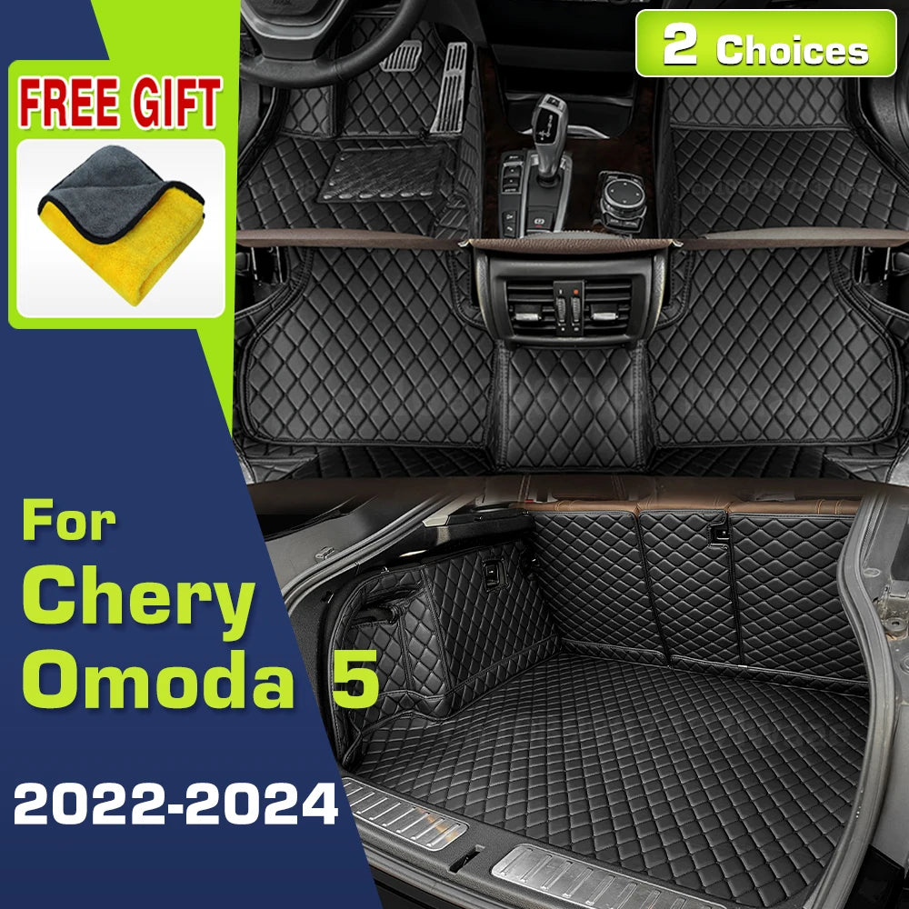 Luxury Floor & Trunk Mats for Chery Omoda 5 (2022–2024)
