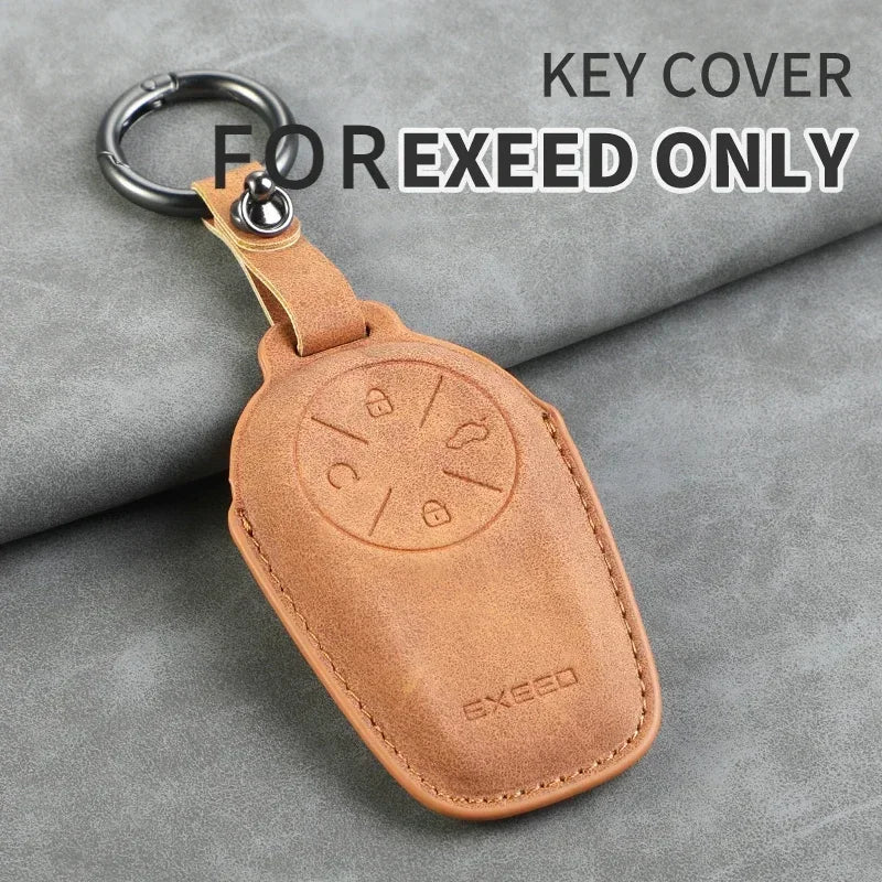 Leather Key Case for Chery EXEED – Stylish Car Fob Cover