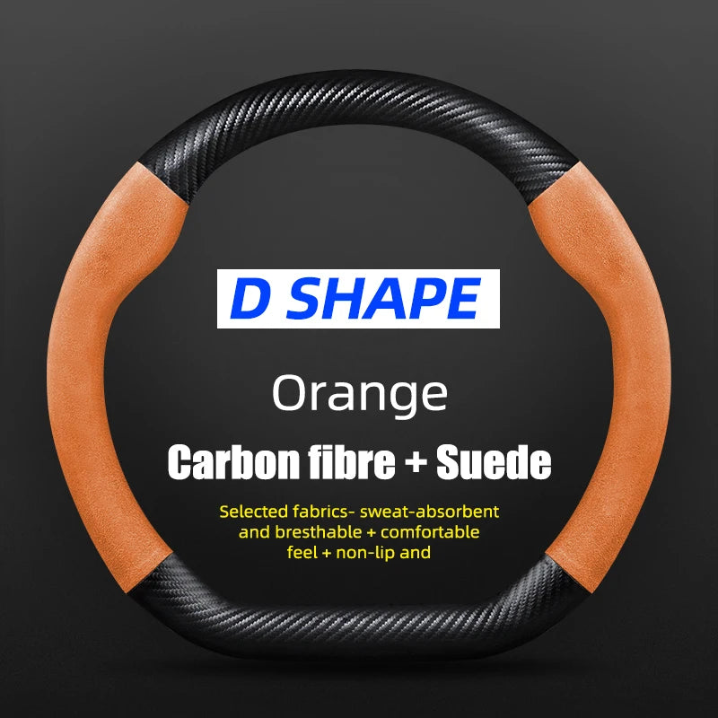 38cm Suede Steering Wheel Cover for Chery Jaecoo J7/J8