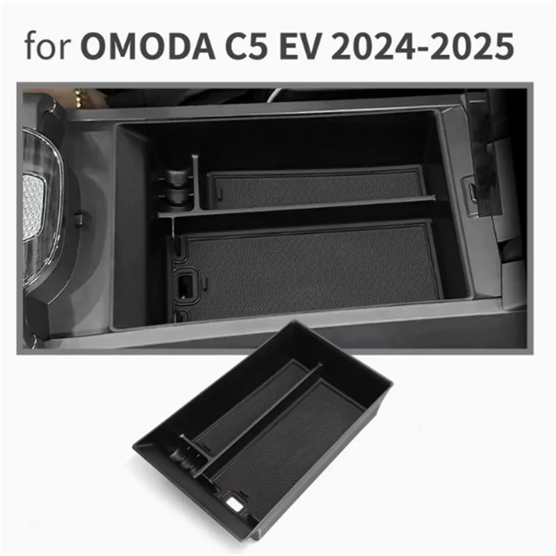 Central Control Armrest Storage Box for Chery Omoda C5 EV 2024–2025 (LHD)