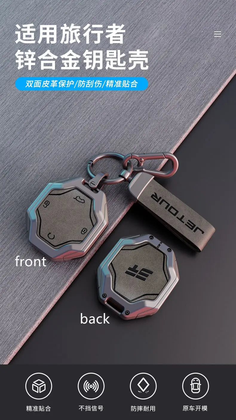 Smart Fob Key Case with Buckle for Jetour T2 / Traveller (2023–2024)