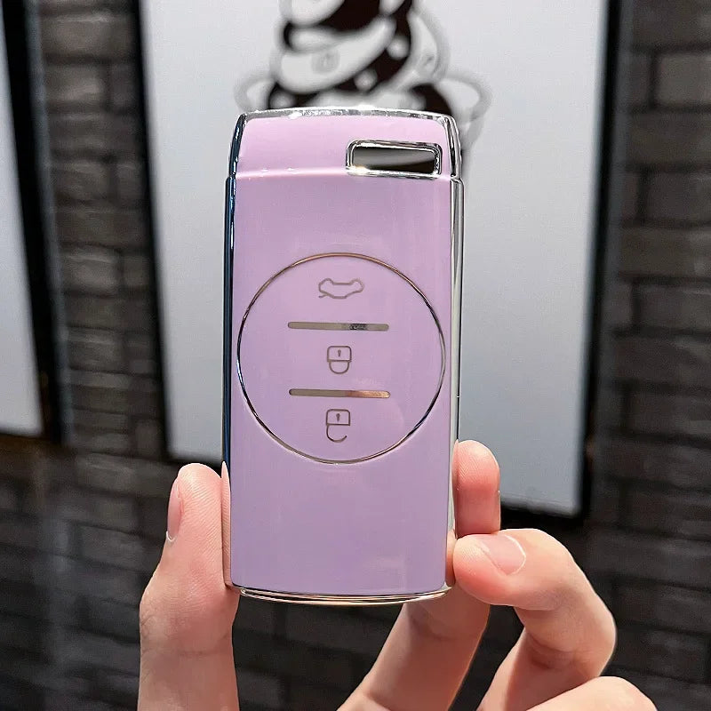 TPU 3-Button Remote Key Case Cover for Chery EXEED & Tiggo Series