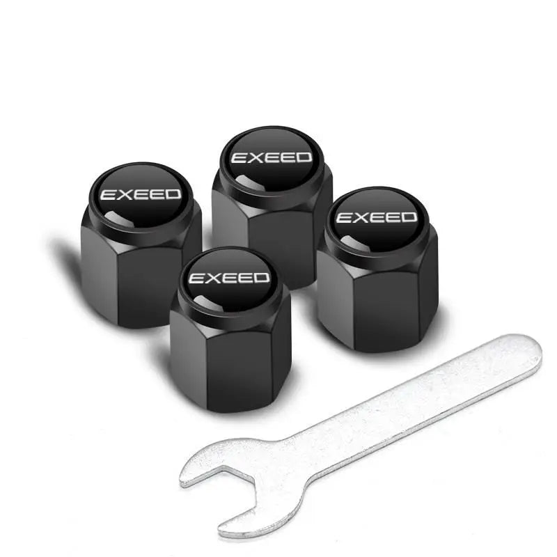 Tire Valve Caps for Chery EXEED TXL/LX/VX – 4pcs Metal Set