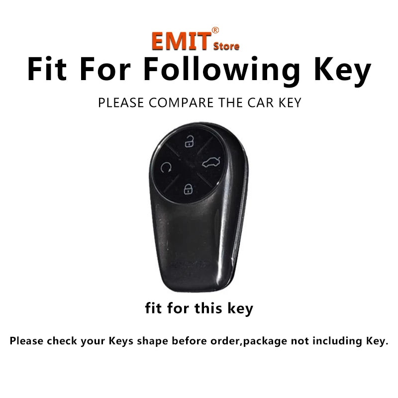 Zinc Alloy Key Case for Chery EXEED RX TXL VX – Includes Keychain Holder