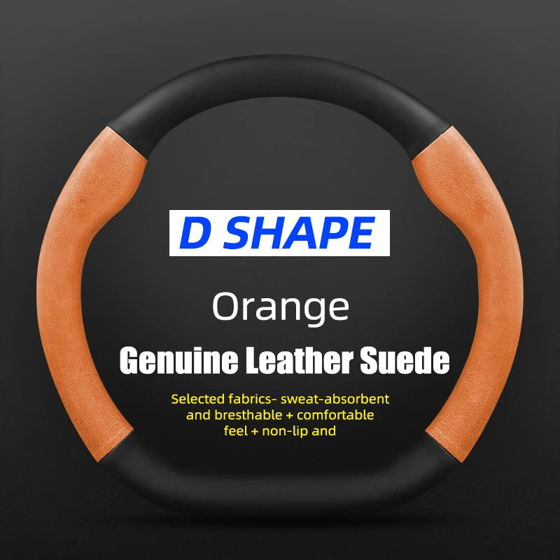 38cm Suede Steering Wheel Cover for Chery Jaecoo J7/J8