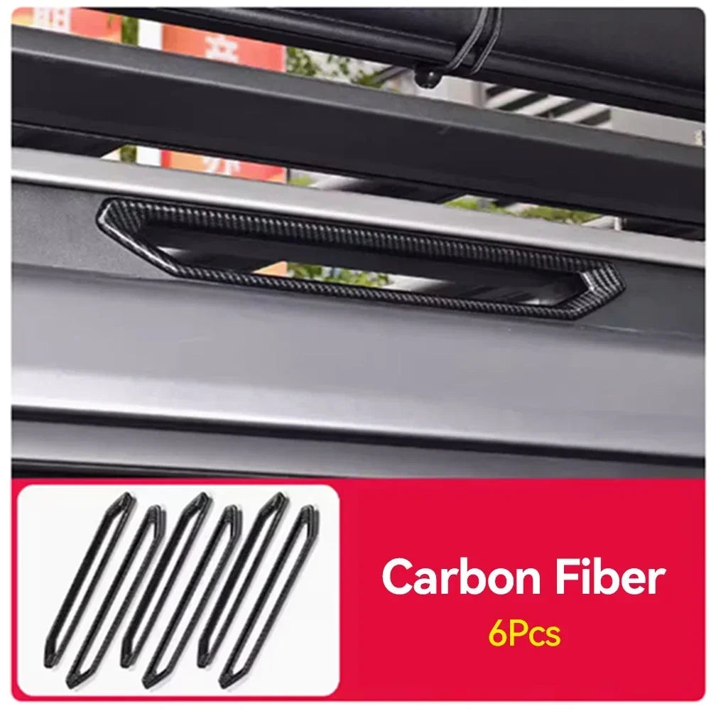Carbon Fiber Roof Rack Trim (6PCS) for Jetour T2 / 2023–2024