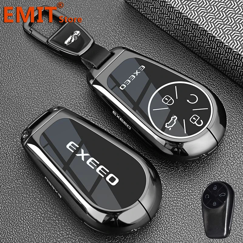 Zinc Alloy Key Case for Chery EXEED RX TXL VX – Includes Keychain Holder