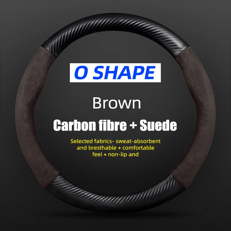 38cm Suede Steering Wheel Cover for Chery Jaecoo J7/J8
