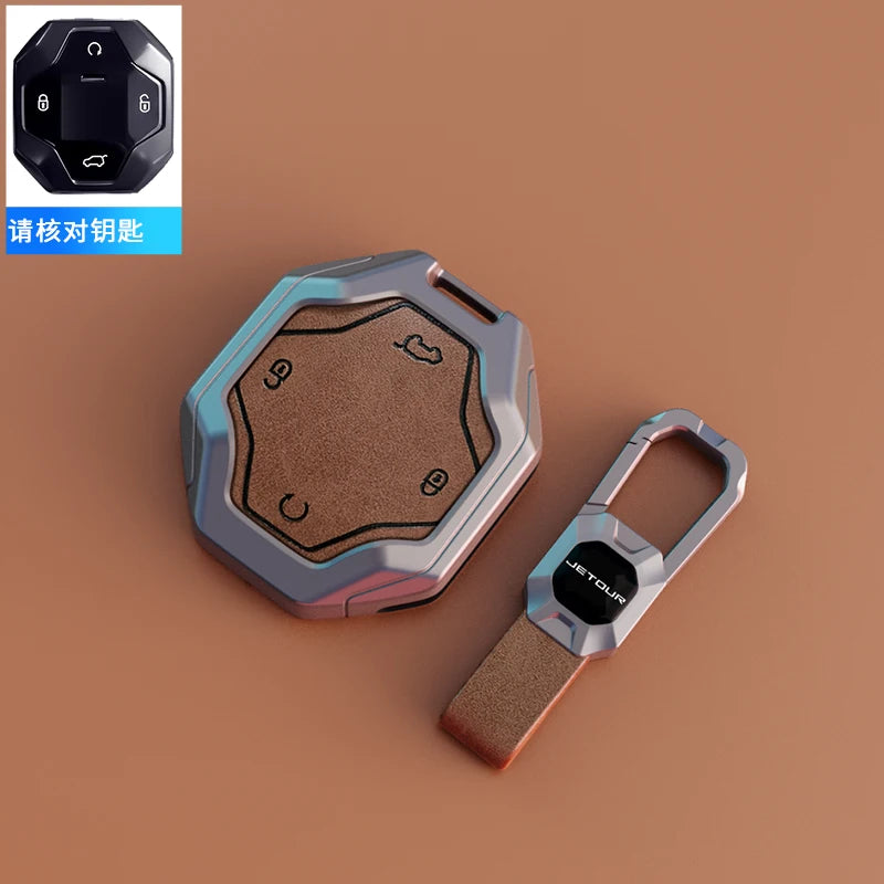 Smart Fob Key Case with Buckle for Jetour T2 / Traveller (2023–2024)