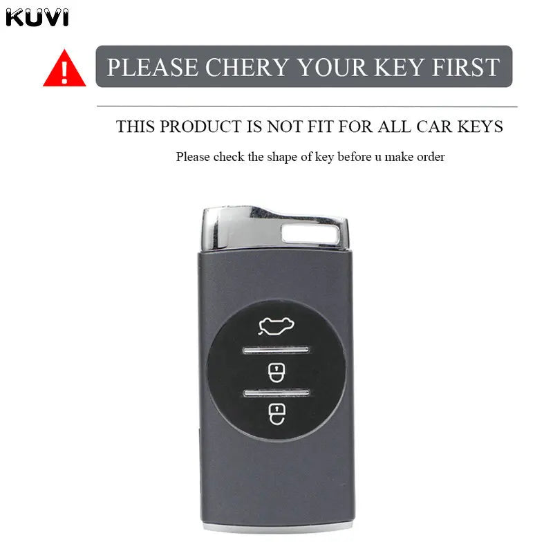 Gun Grey TPU Key Cover for Chery Tiggo, Exeed, Arrizo Series