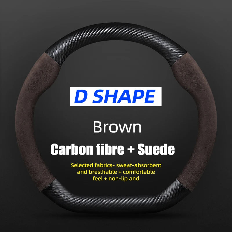38cm Suede Steering Wheel Cover for Chery Jaecoo J7/J8