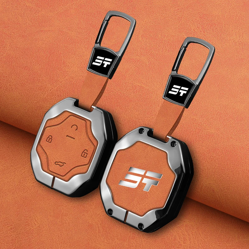 Zinc Alloy Leather Keychain for Chery Jetour T2 / Traveller