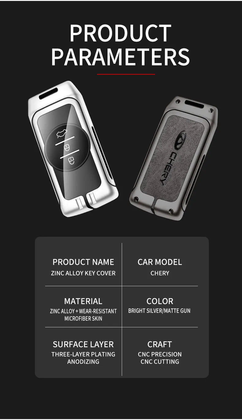 Zinc Alloy Key Cover for Chery Tiggo & Exeed