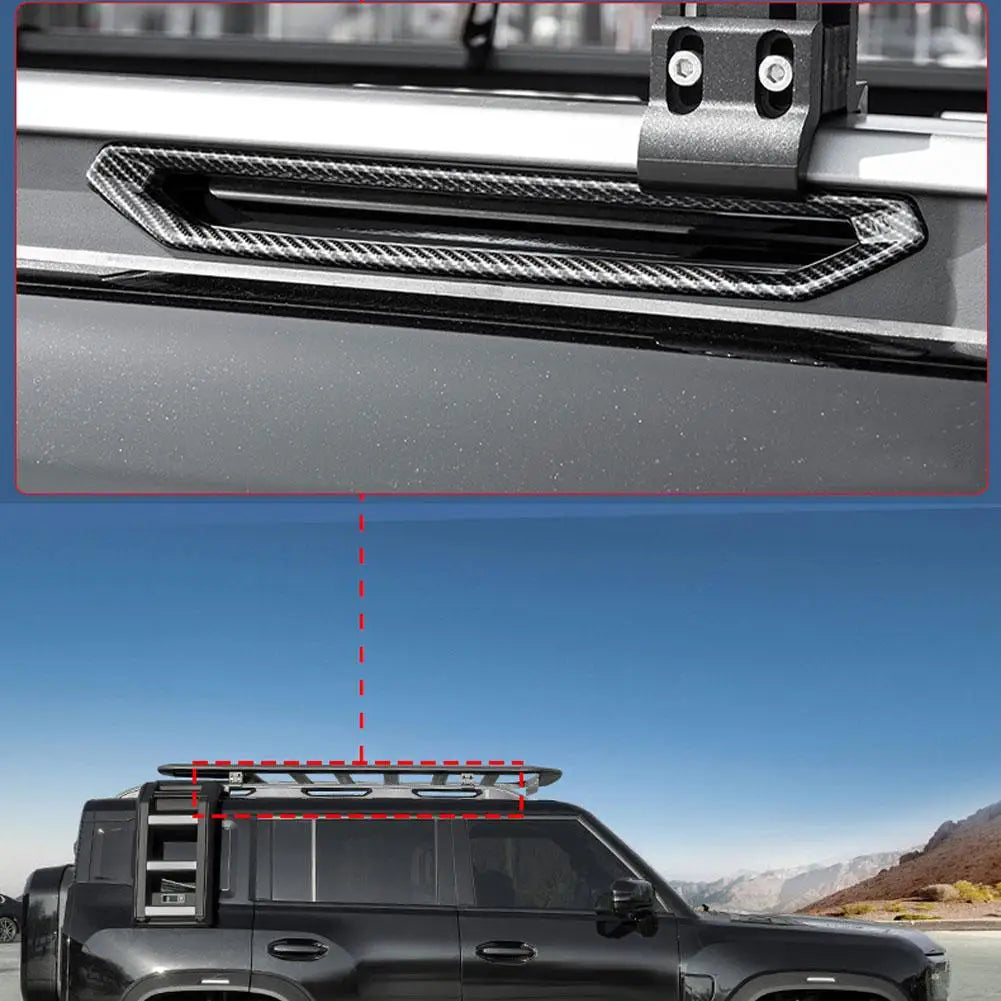 8PCS Carbon Fiber Style Roof Rack Cover for Jetour Traveller T2 2023-2024