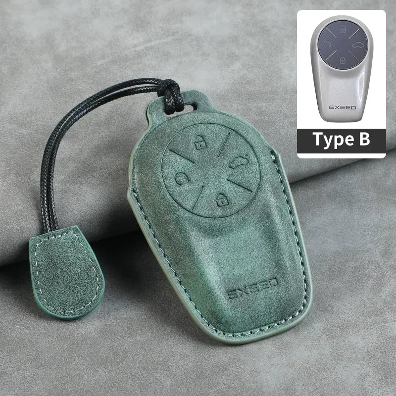 Leather Key Case for Chery EXEED – Stylish Car Fob Cover