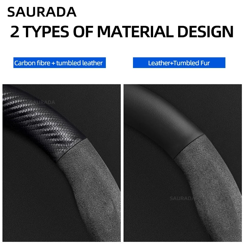 38cm Suede Steering Wheel Cover for Chery Jaecoo J7/J8