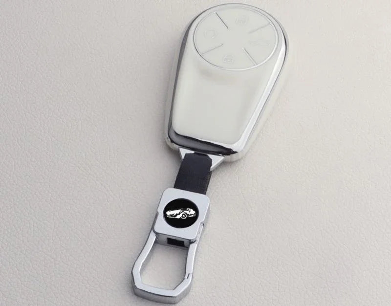 TPU & Zinc Alloy Key Case with Keychain for Chery Exeed VX RX LX TXL PHEV