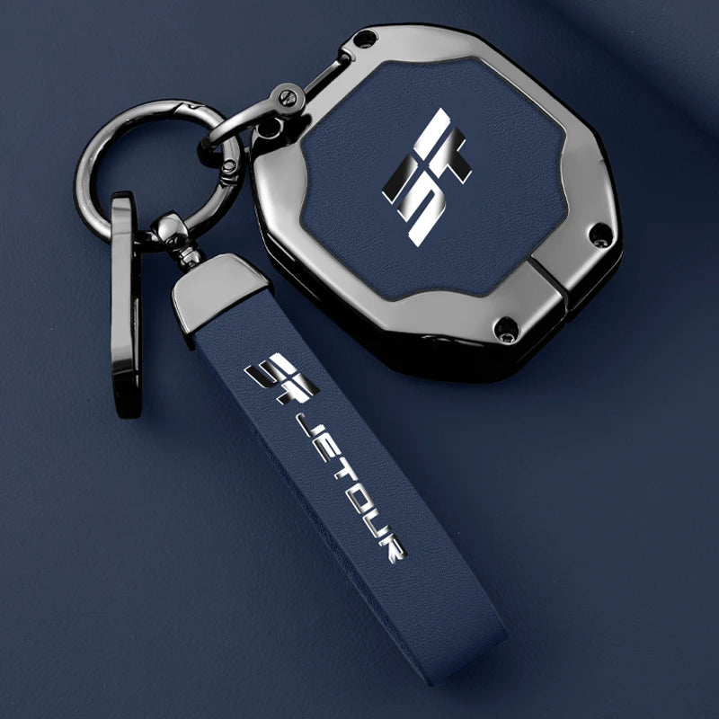 Zinc Alloy Leather Keychain for Chery Jetour T2 / Traveller