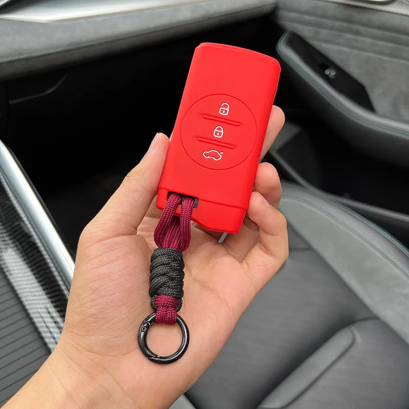 Silicone Key Cover for Chery Tiggo, Arrizo, EQ7, Exeed – Soft Rubber Case + Keychain