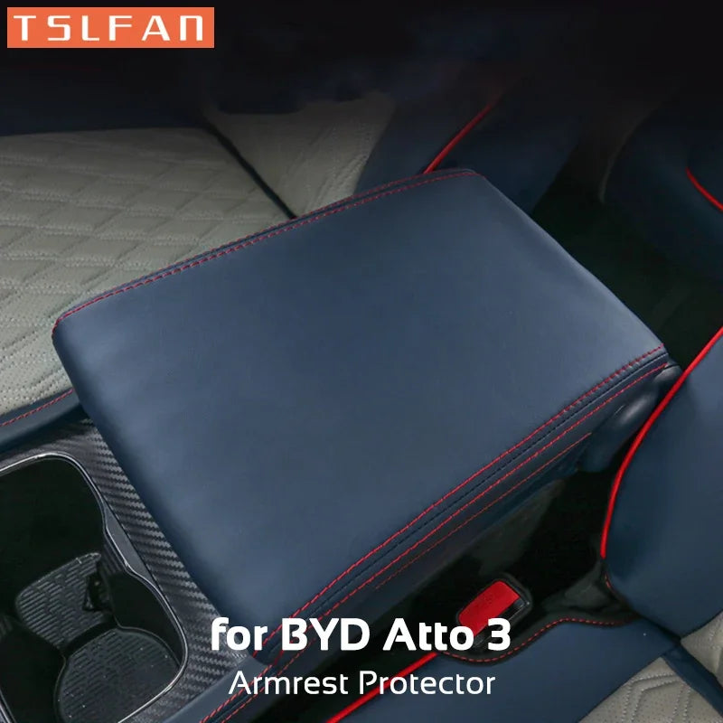 BYD Atto 3 Armrest Cover – PU Leather Pad