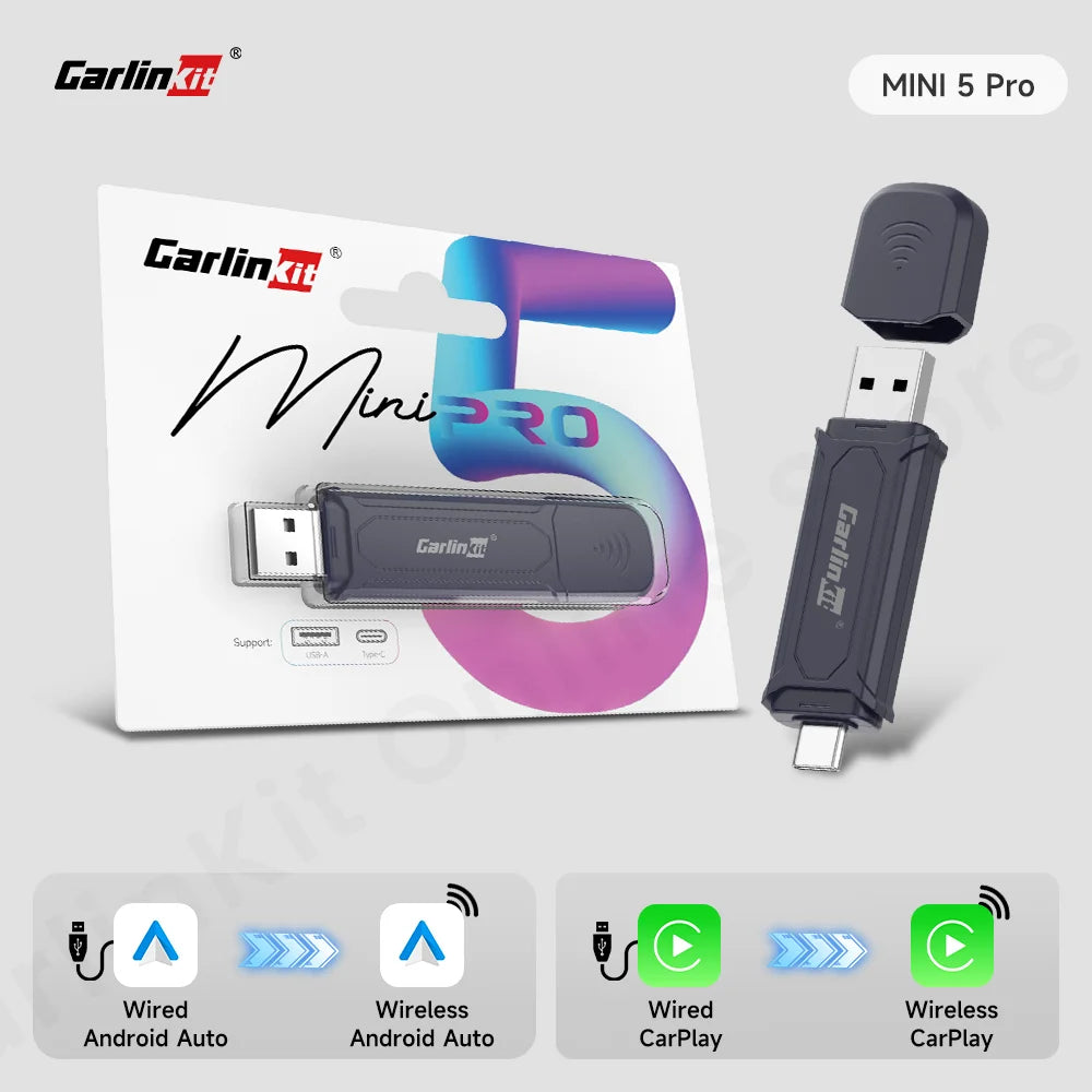 CarlinKit 5.0 Wireless CarPlay & Android Auto Adapter