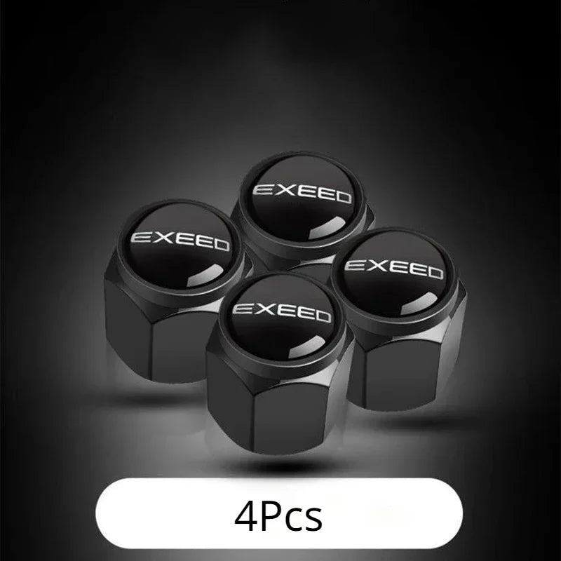 Tire Valve Caps for Chery EXEED TXL/LX/VX – 4pcs Metal Set