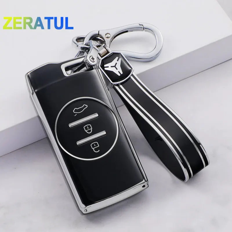 TPU Shell Key Case Cover for Chery 3-Button Remote Keys