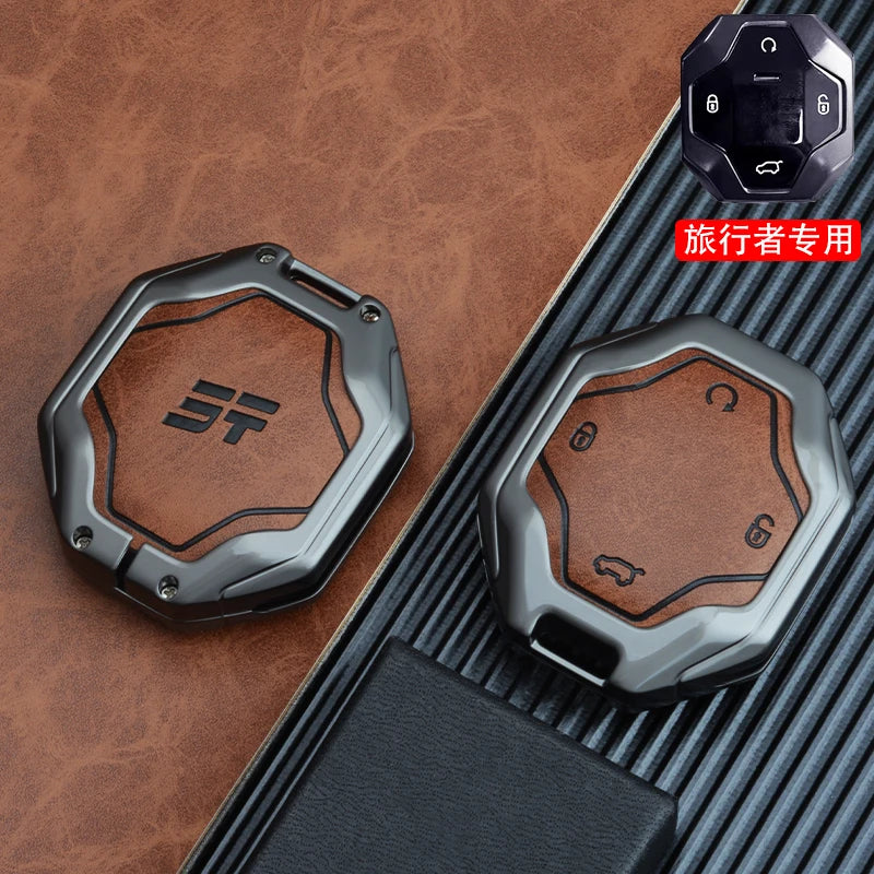 Smart Fob Key Case with Buckle for Jetour T2 / Traveller (2023–2024)