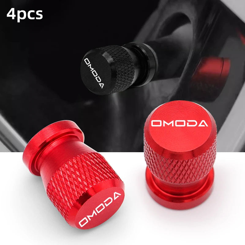 4Pcs Tire Valve Caps for Chery Omoda 5 FX – Dustproof Aluminum Covers