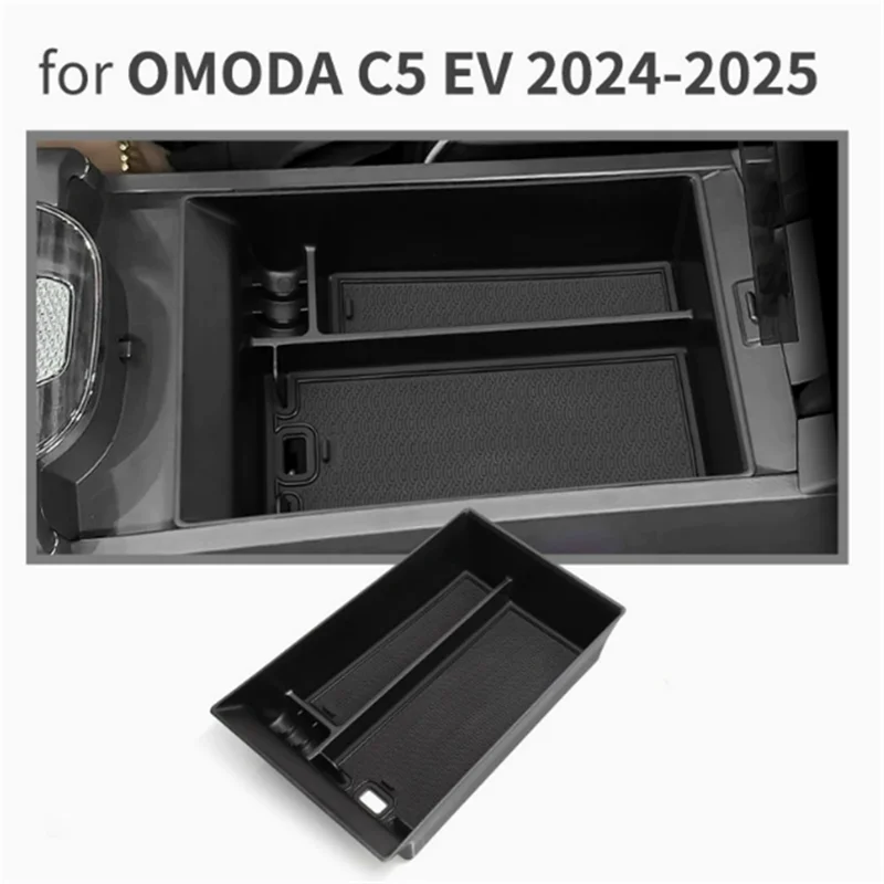 Central Control Armrest Storage Box for Chery Omoda C5 EV 2024–2025 (LHD)