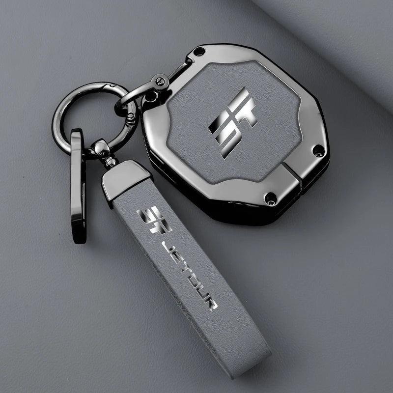 Zinc Alloy Leather Keychain for Chery Jetour T2 / Traveller