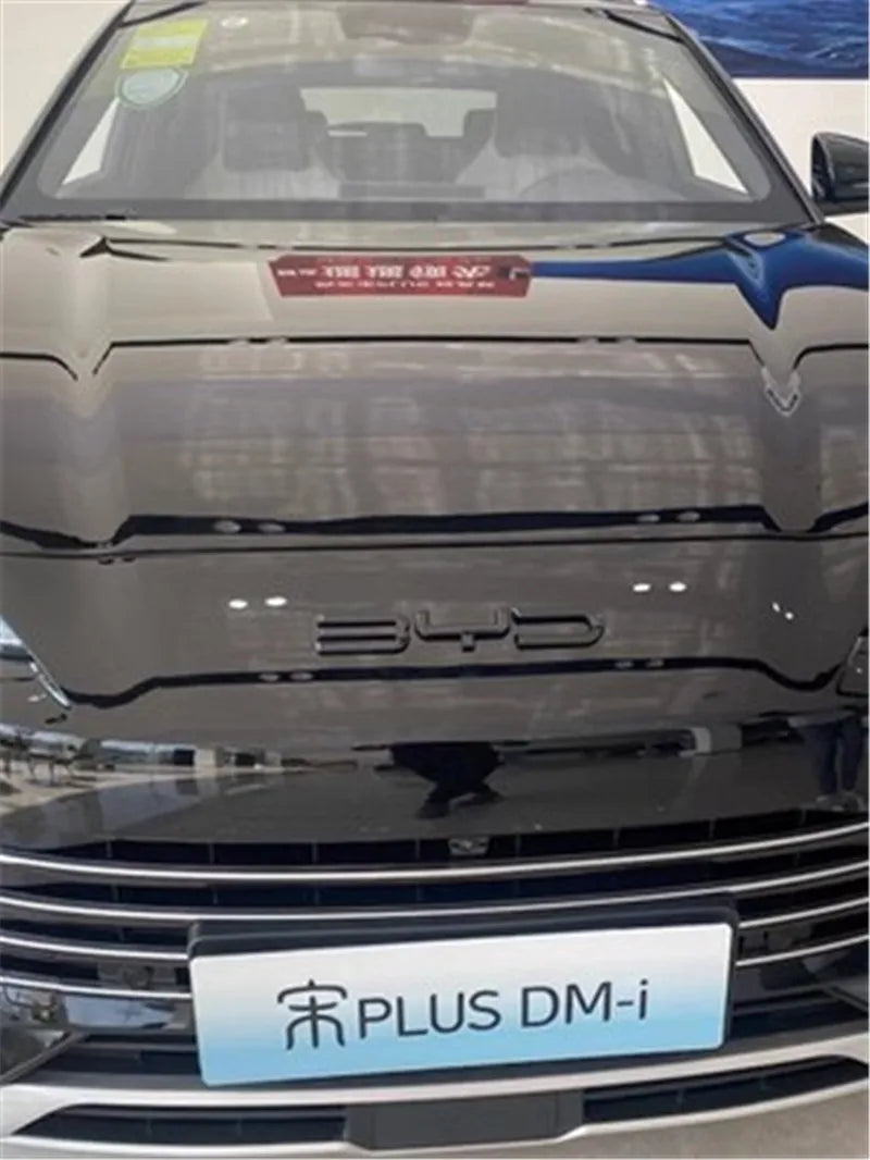 ABS Carbon Fiber Front Emblem Frame for 2023 BYD Song Plus