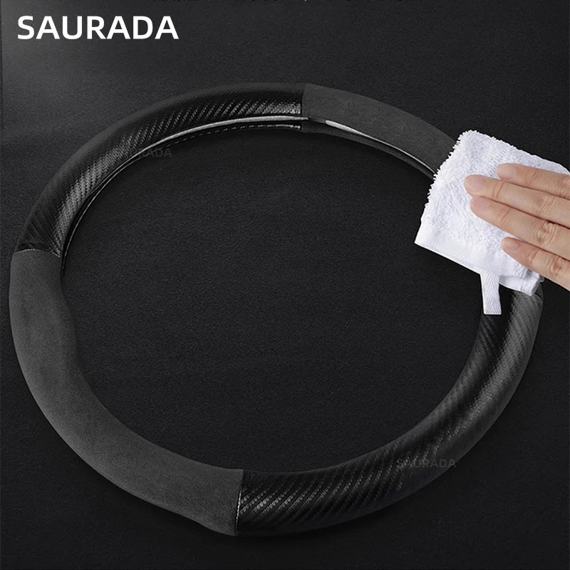 38cm Suede Steering Wheel Cover for Chery Jaecoo J7/J8