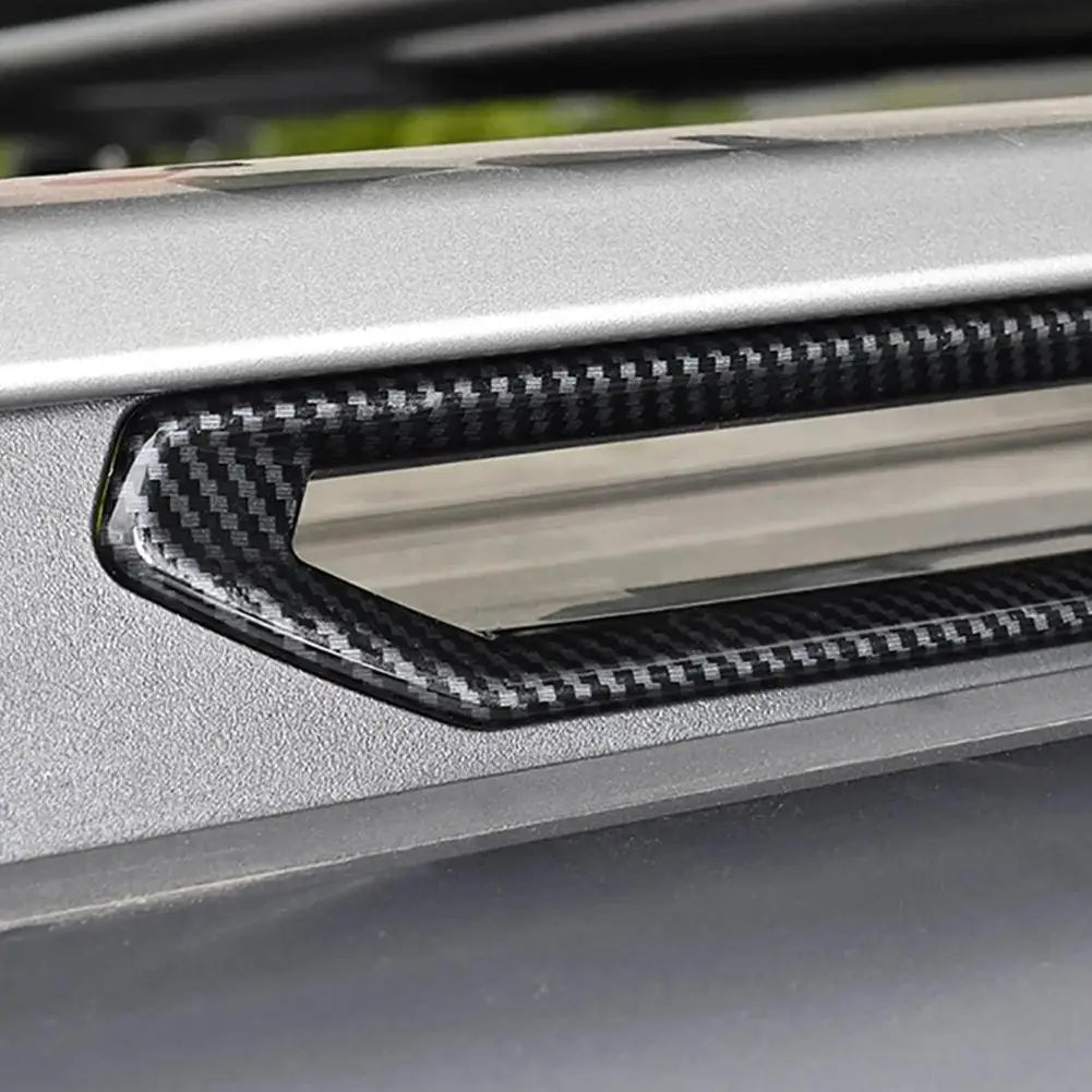 Carbon Fiber Style Roof Luggage Rack Trim for Chery Jetour Traveller T2 2023