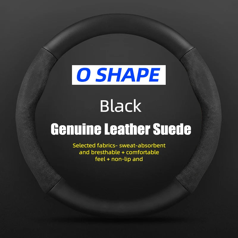 38cm Suede Steering Wheel Cover for Chery Jaecoo J7/J8