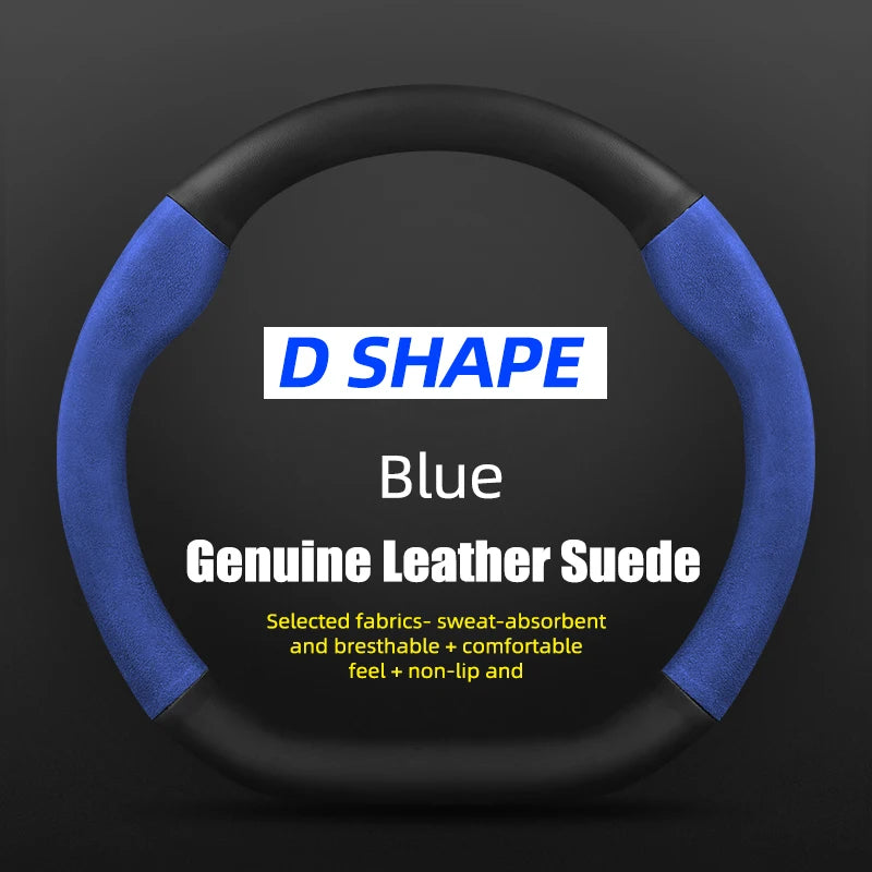 38cm Suede Steering Wheel Cover for Chery Jaecoo J7/J8