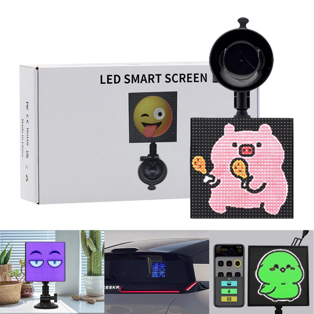 Smart LED Car Sign – App Controlled Pixel Display (32x32)