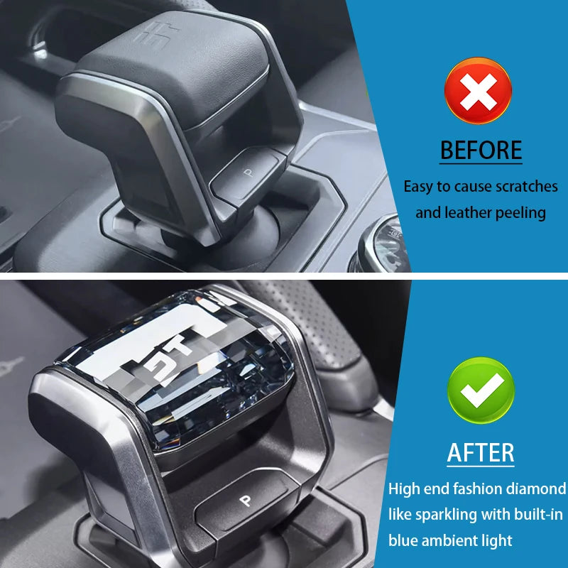 Crystal LED Gear Shift Knob for Jetour T2 / Traveler (2023–2025)