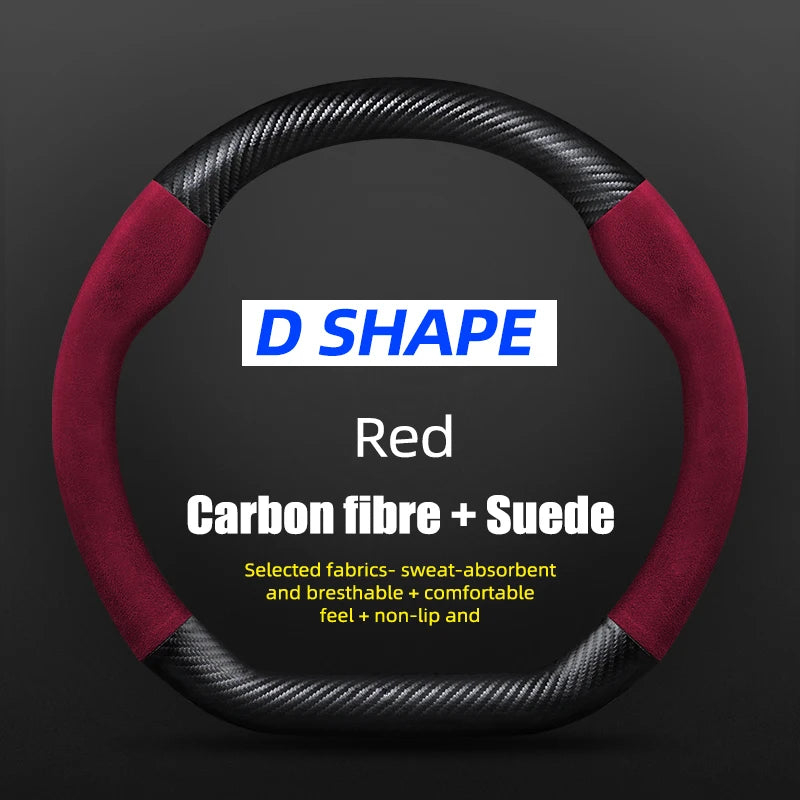 38cm Suede Steering Wheel Cover for Chery Jaecoo J7/J8