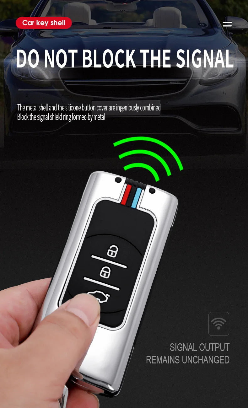 Zinc Alloy Remote Key Case Cover for Chery Tiggo & Arrizo Models