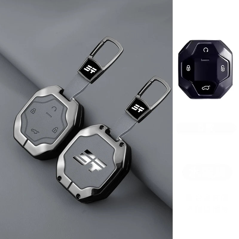 Zinc Alloy Leather Keychain for Chery Jetour T2 / Traveller