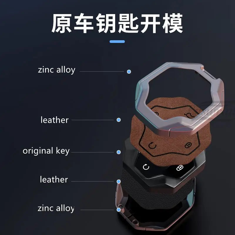 Smart Fob Key Case with Buckle for Jetour T2 / Traveller (2023–2024)