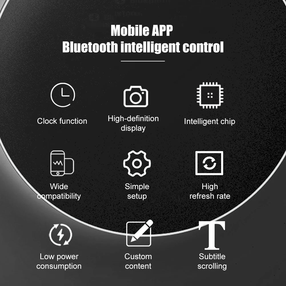 Smart LED Car Sign – App Controlled Pixel Display (32x32)
