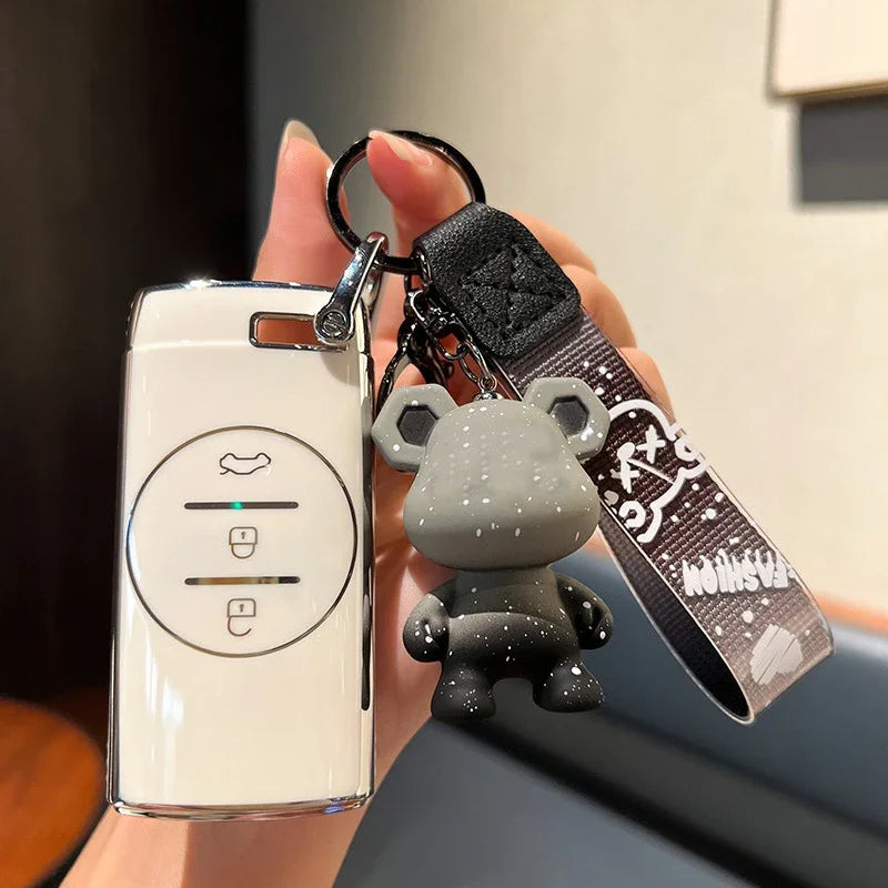 TPU 3-Button Remote Key Case Cover for Chery EXEED & Tiggo Series