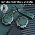 Leather Alloy Keychain for Chery Jetour T2 Traveller