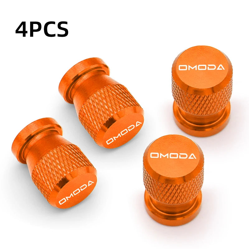 4Pcs Tire Valve Caps for Chery Omoda 5 FX – Dustproof Aluminum Covers