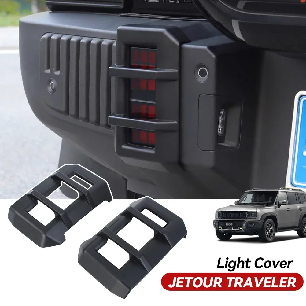 Chery Jetour T2 2023-2024 Headlight & Taillight Trim Covers – 2PCS ABS