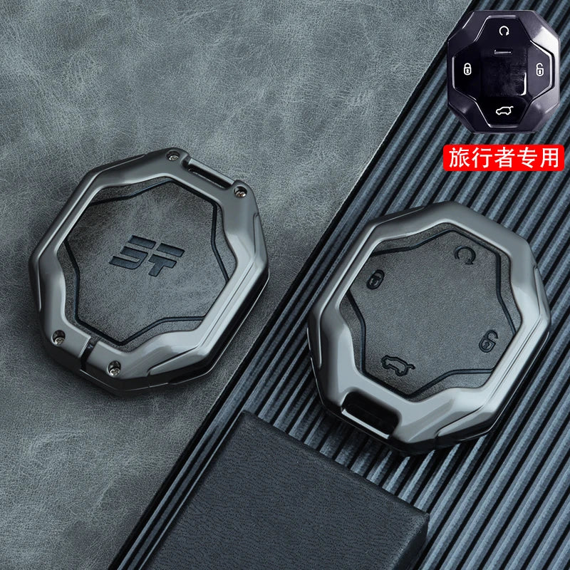 Smart Fob Key Case with Buckle for Jetour T2 / Traveller (2023–2024)